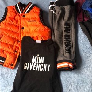 MINI GIVENCHY JOGGERS AND LONG SLEEVE SHIRT